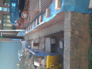 SPA paving - wall installation worcester