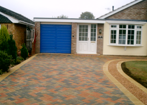 SPA paving - Worcester driveway with step