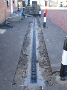 Drainage project -SPApaving - Commercial aco installation
