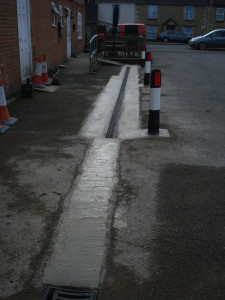 Drainage project -SPApaving - Commercial aco installation